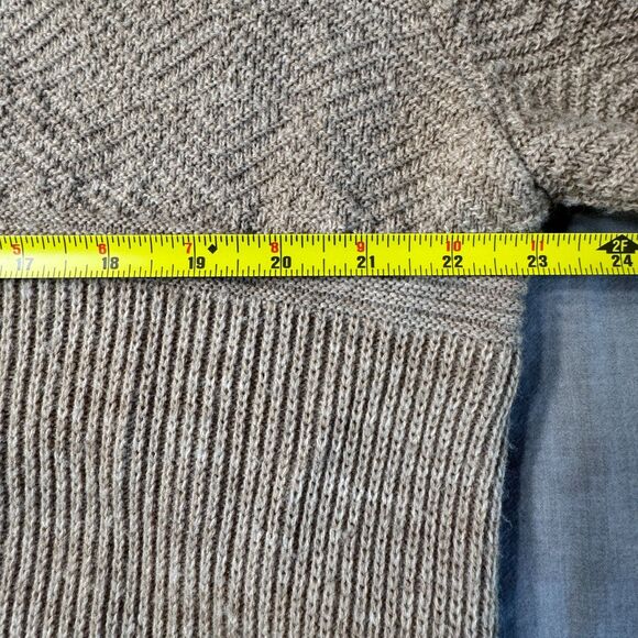 Vintage London Fog Zip Up Chunky Knit Sweater Cardigan Mens Large Grandpa USA - Picture 7 of 11